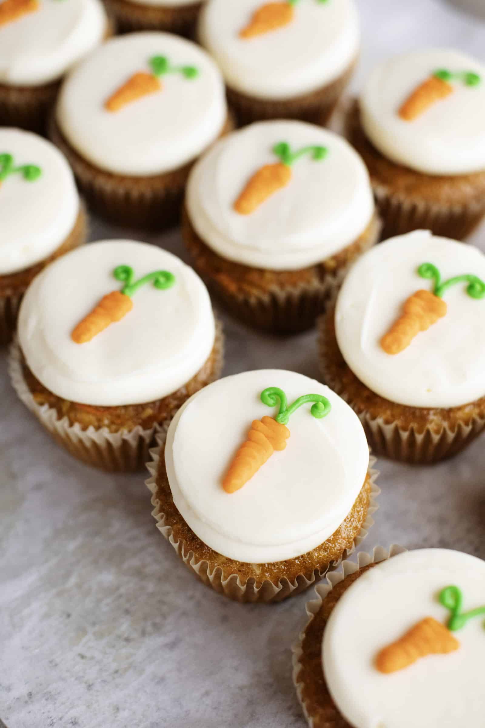 carrot cupcakes from yum! Kitchen and Bakery