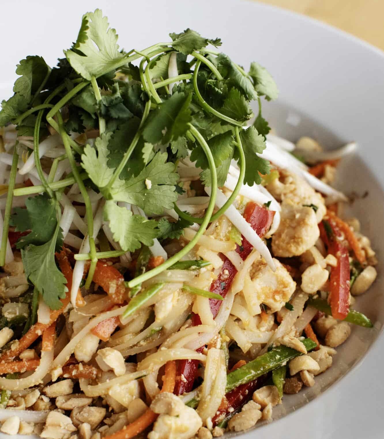chicken pad thai from yum! Kitchen and Bakery