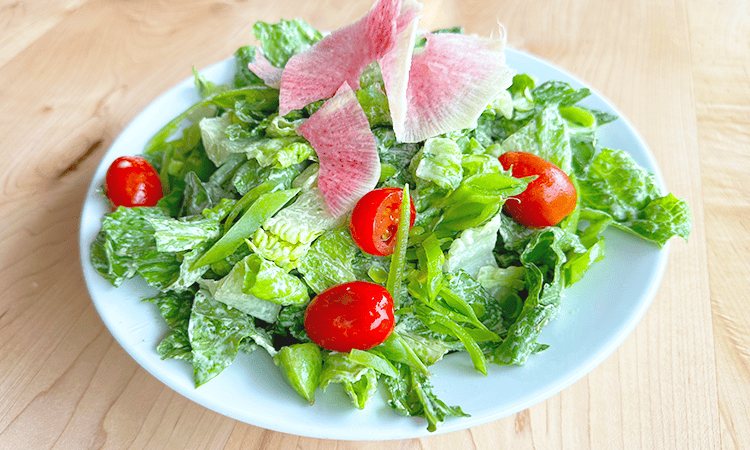 green on greens starter salad from yum! Kitchen and Bakery