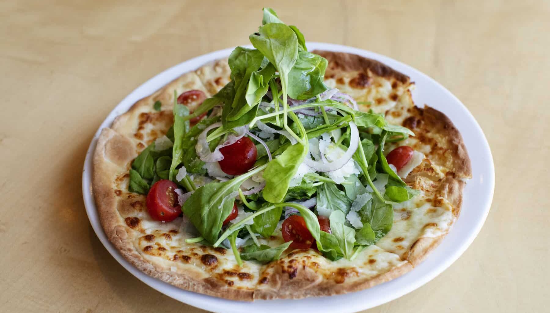 arugula pizza from yum! Kitchen and Bakery