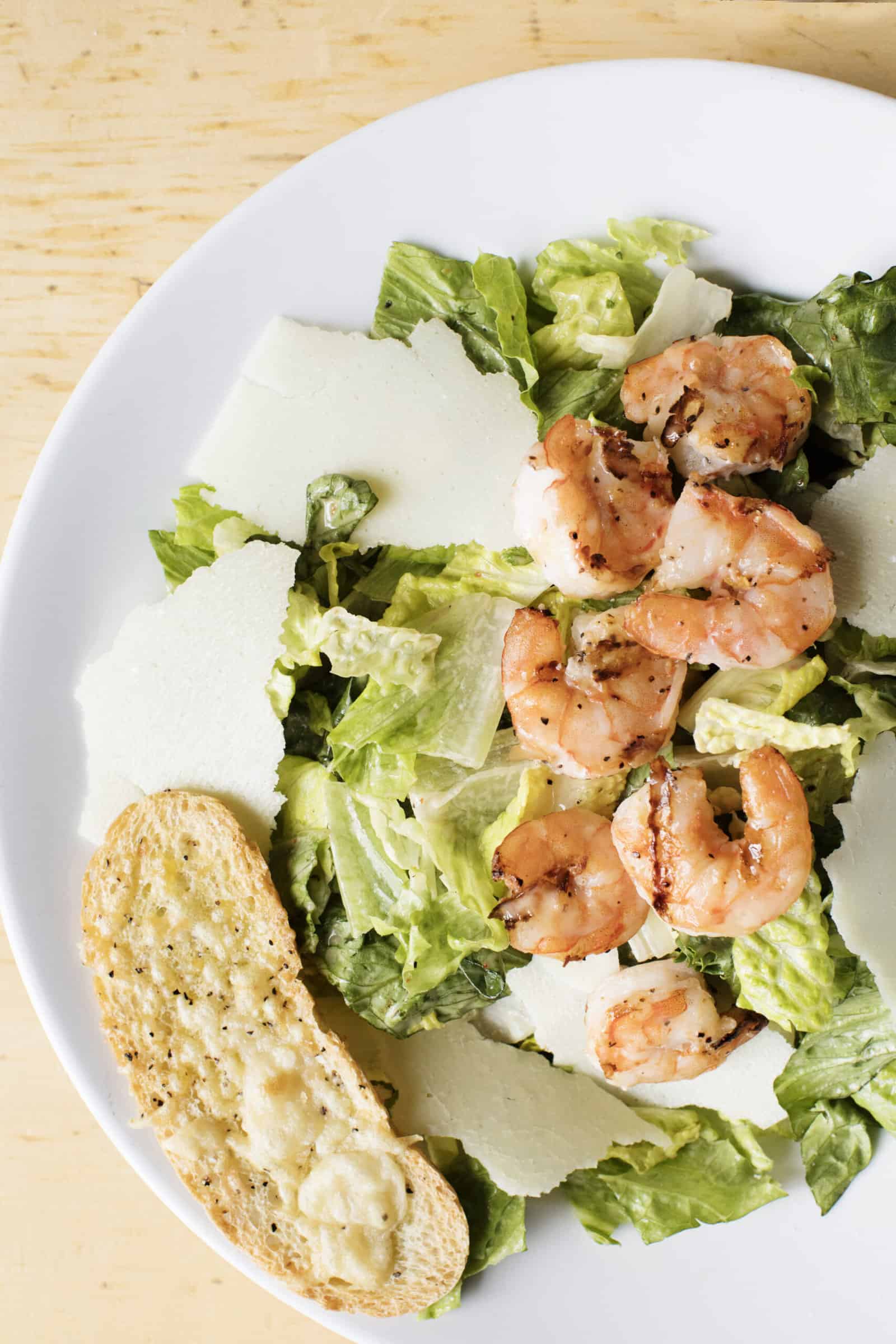 sweet & spicy shrimp caesar salad from yum! Kitchen and Bakery