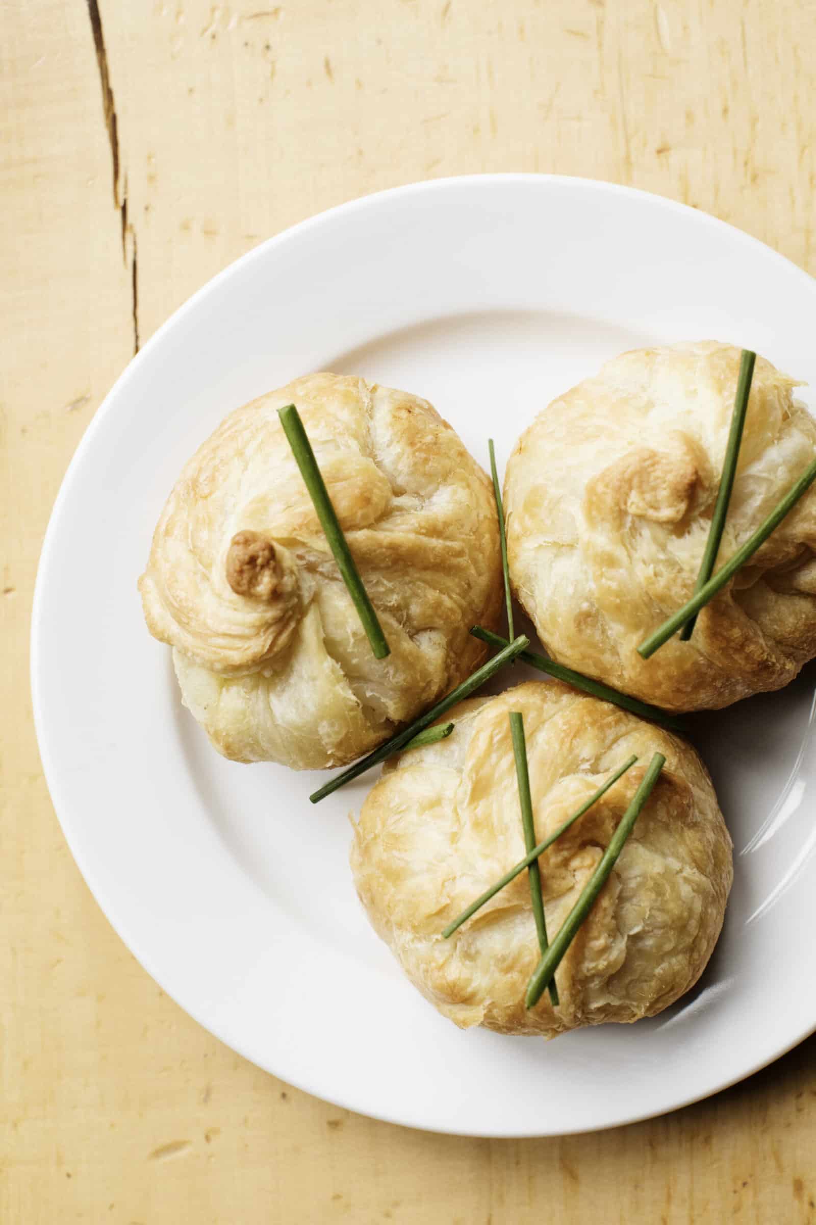 potato knishes [3], a popular side dish for Rosh Hashanah and yum! Kippur from yum! Kitchen and Bakery